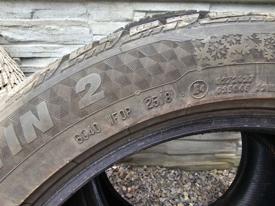 komplet opon zimowych 4szt; 2szt nówki 24/24r.; 225/50/17 XL; Nokian