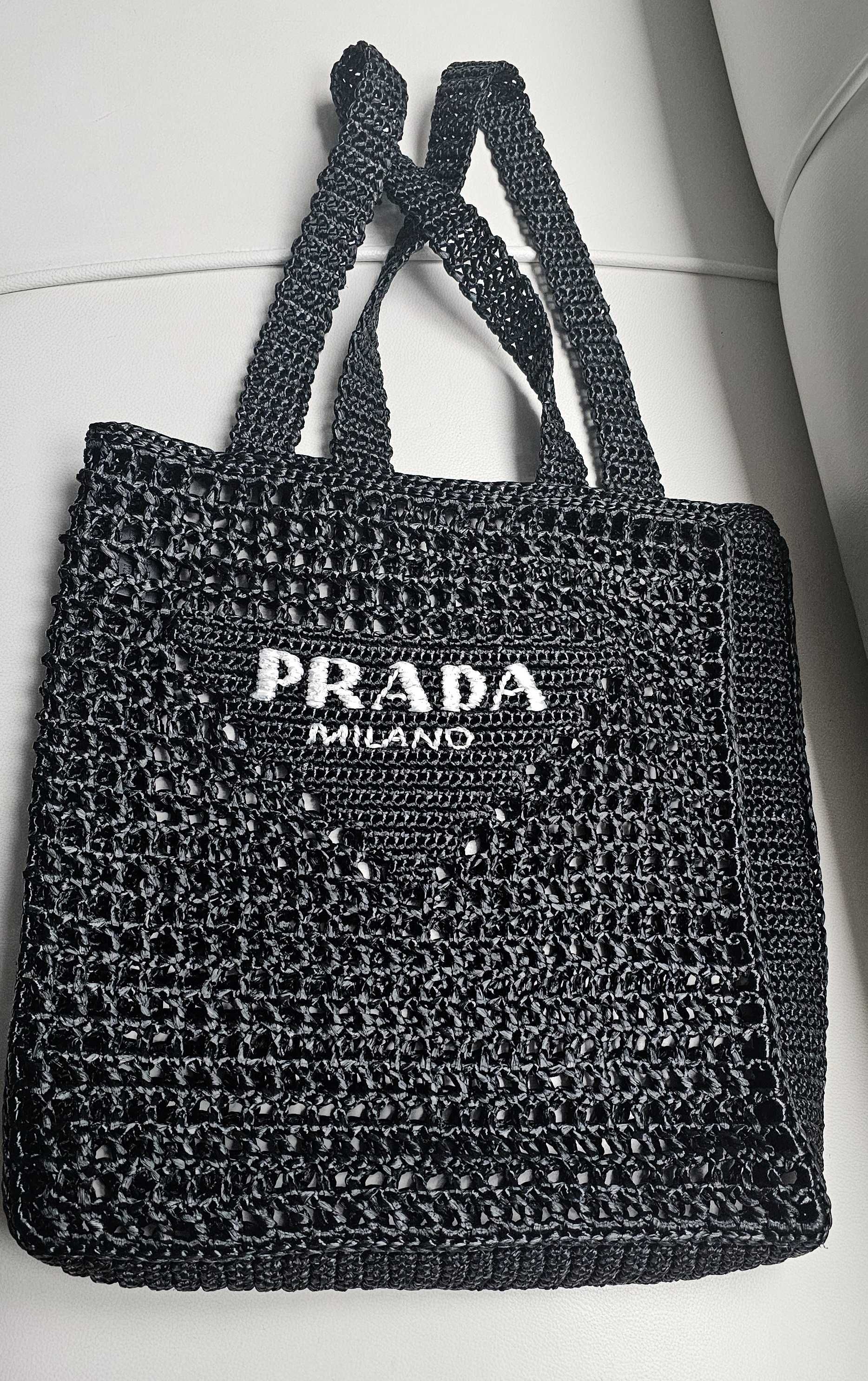 P R A D A  torba  Raffia