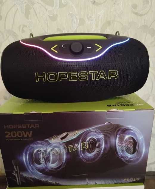 Bluetooth колонка HOPESTAR A6 Club 200W с беспроводным микрофоном