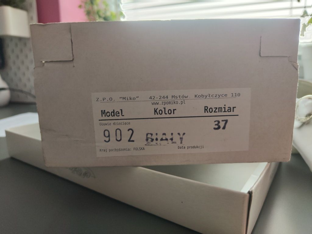 Buty komunijne dziewczęce