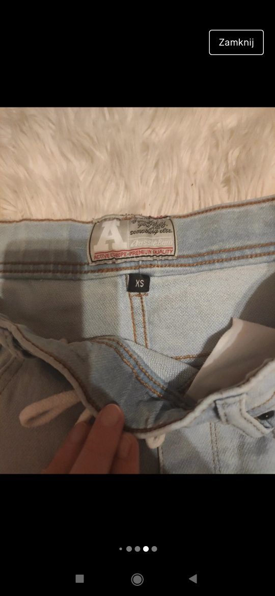 Spodenki jeansowe męskie Bermudy aussiebum rozmiar XS