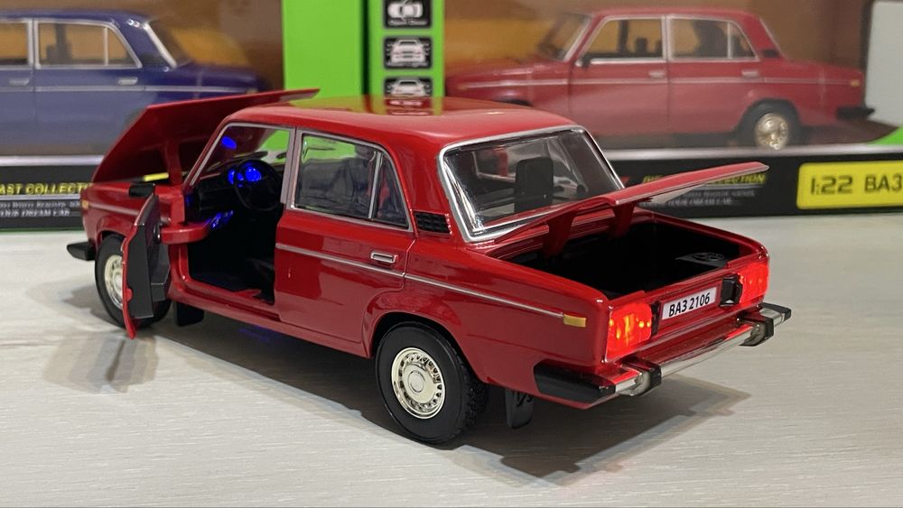 Нова машинка ВАЗ 2106 металева модель іграшка дитяча колекційна 1:22
