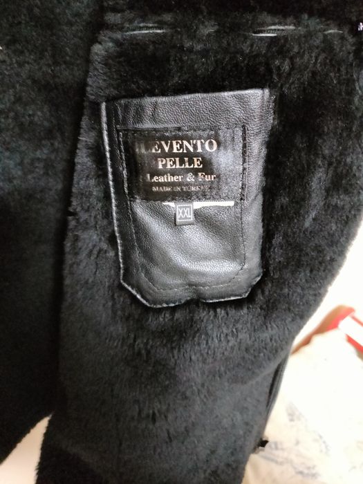 Куртка-дублянка чоловіча шкіряна зимова