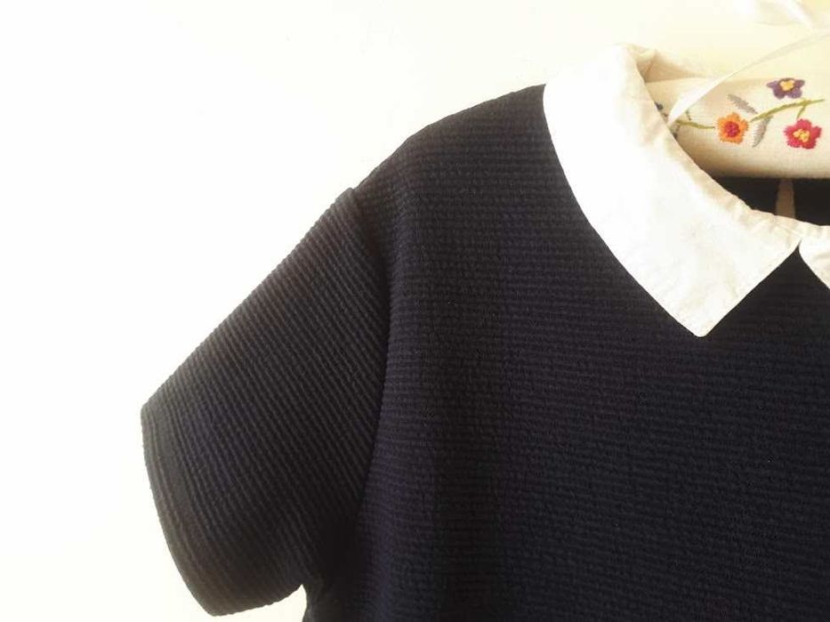 Vestido Zara 11-12 anos azul com gola