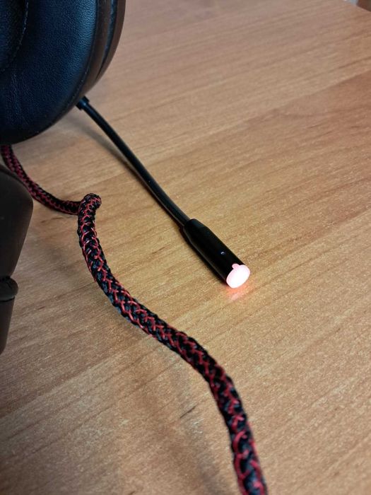 Słuchawki Gamingowe Nauszne Przewodowe Z Mikrofonem Podświetlane