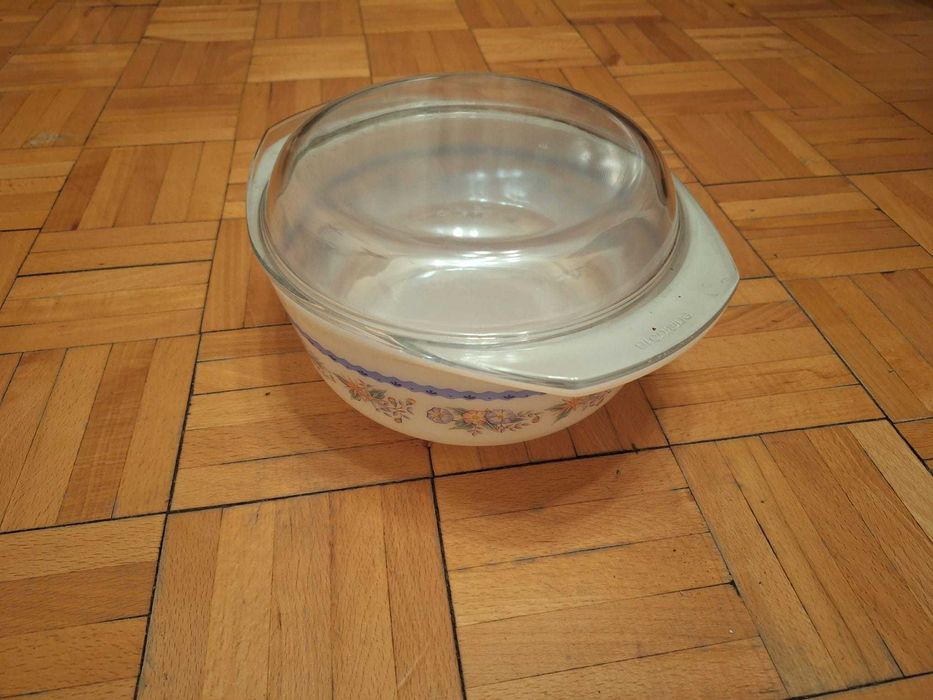 Francuskie naczynie żaroodporne Arcuisine, nowe, 2.4 litra, retro