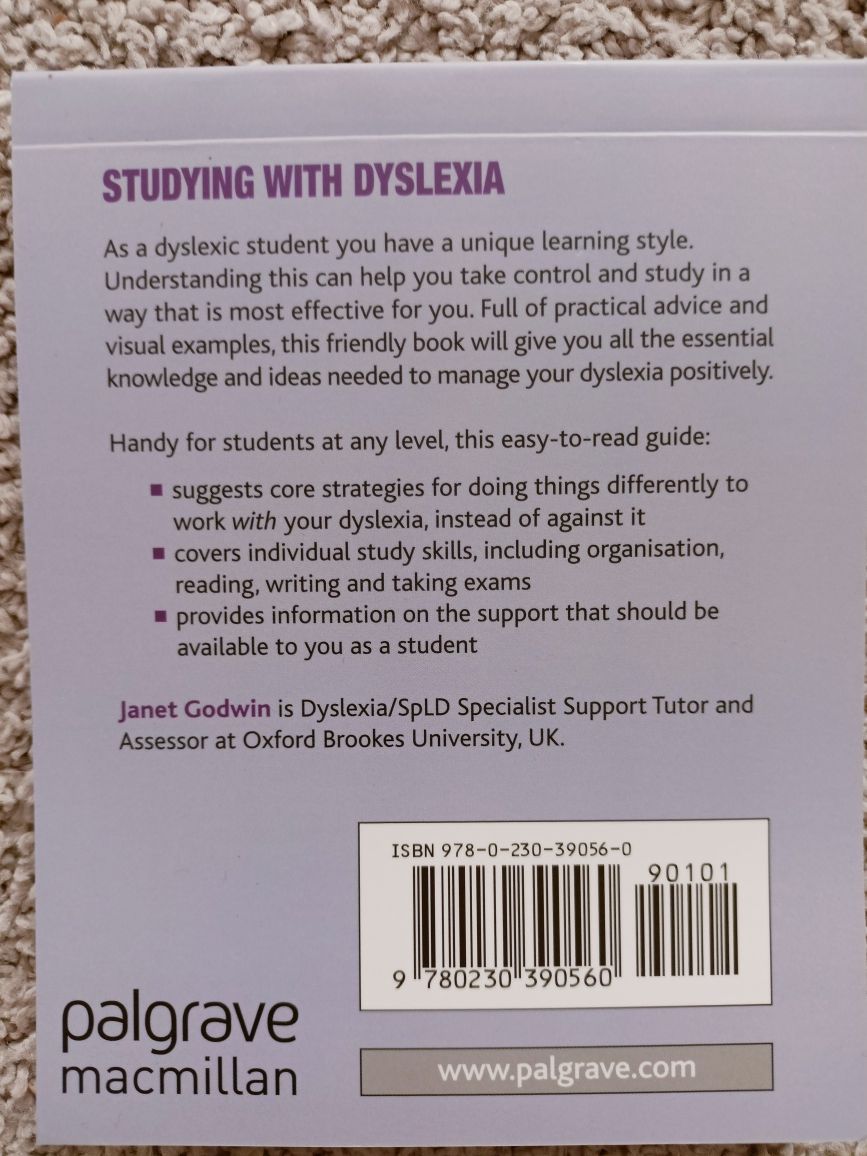Studying with dyslexia NOWA