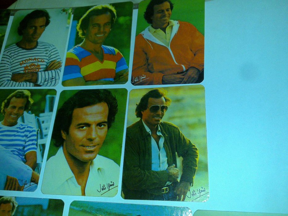 julio iglesias (12 calendários) coleção completa e numerada 1985