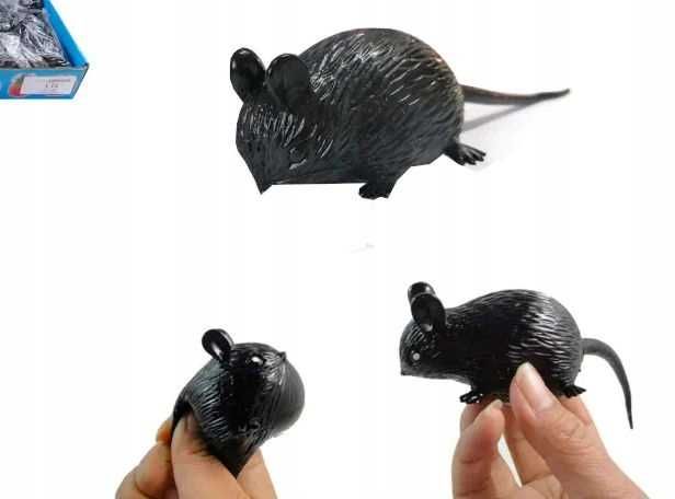 Mysz szczur klejący żelowy halloween glut
