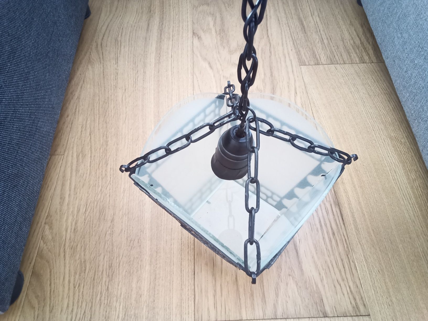 Żyrandol / Lampa wisząca + kinkiet Komplet