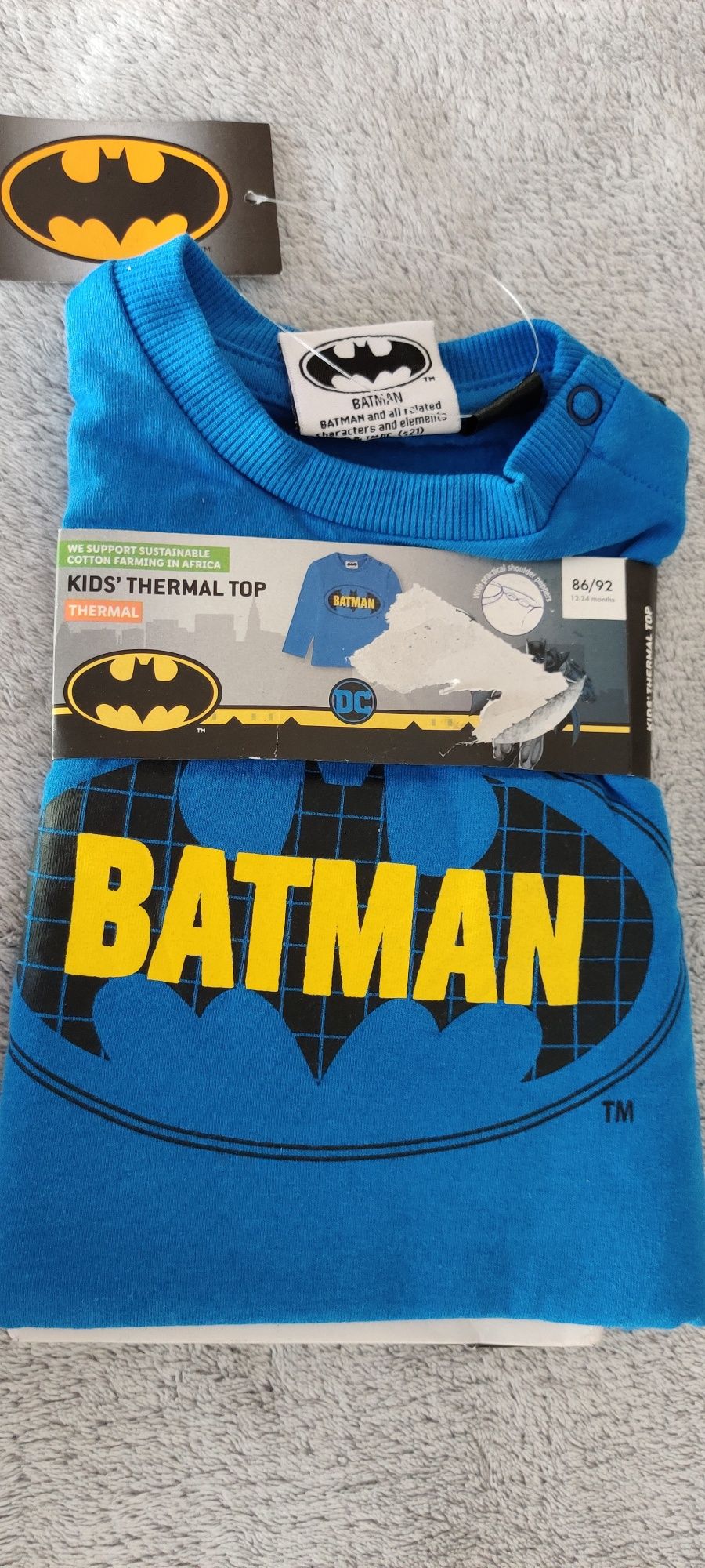 NOWA bluzka z długim rękawem Batman 86/92