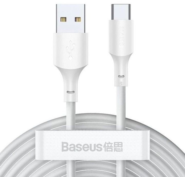 Сет 2шт Кабель Baseus Simple Wisdom USB - Type-C 1.5м 40W