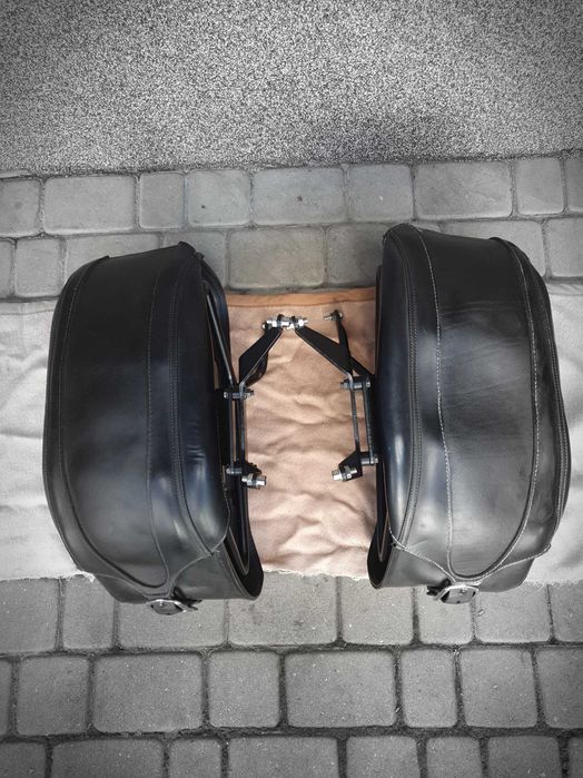 Kufry, Sakwy skórzane ze stelażem. Honda GL1800 Valkyrie