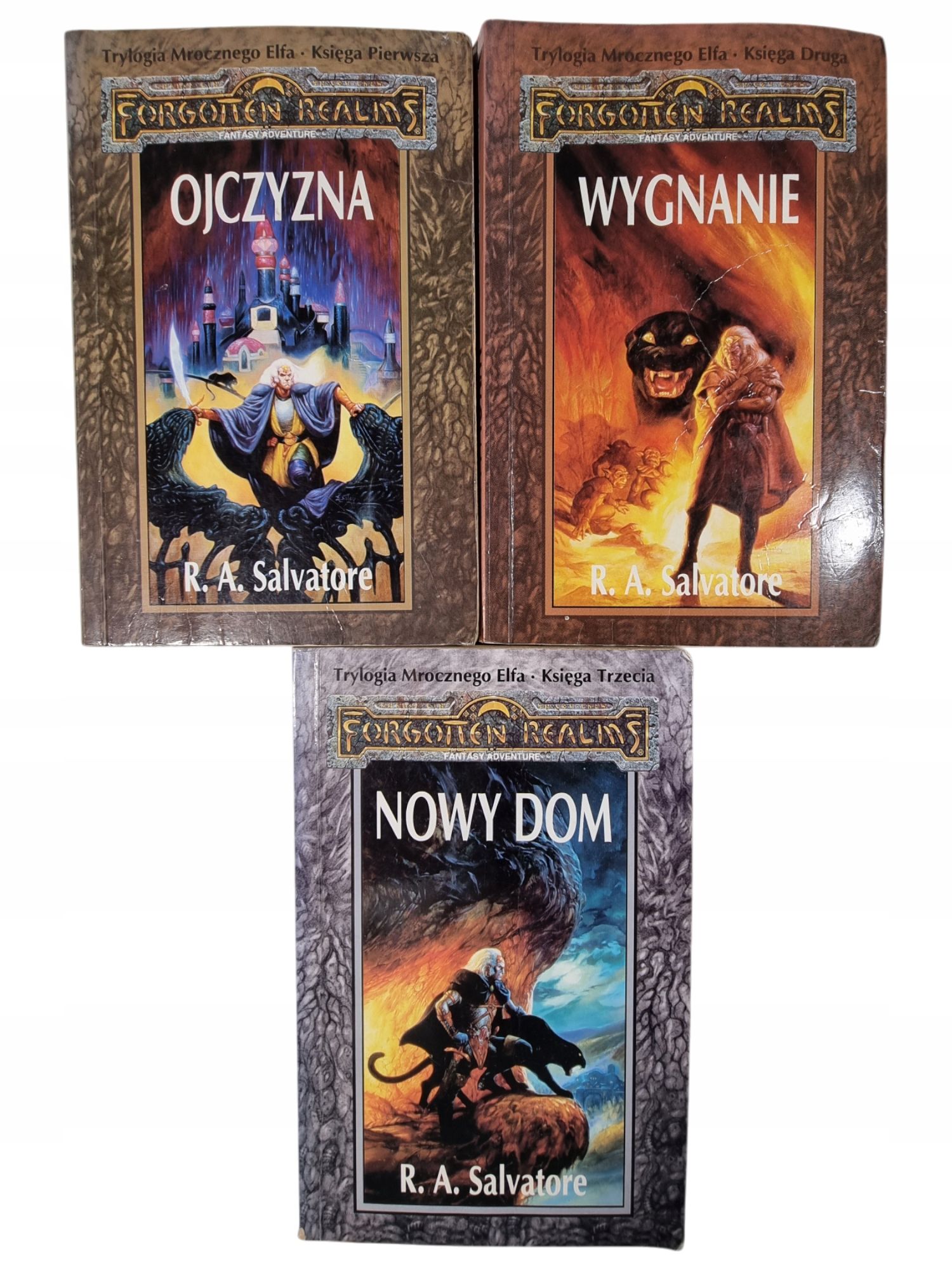 Trylogia Mrocznego Elfa 1-3 / Ojczyzna Wygnanie Nowy Dom / Salvatore