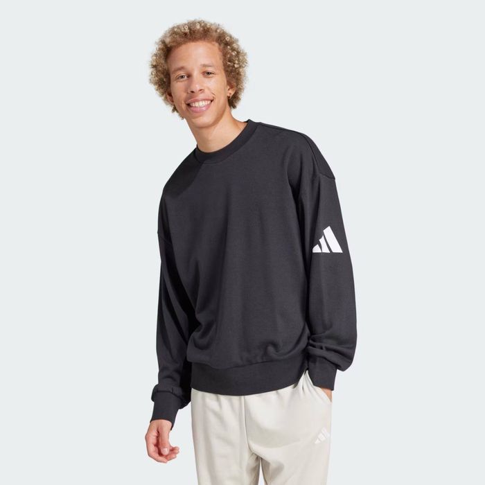 Свитшот Adidas Essentials Loose Fit 3 Bar Logo Sweatshirt оригинал