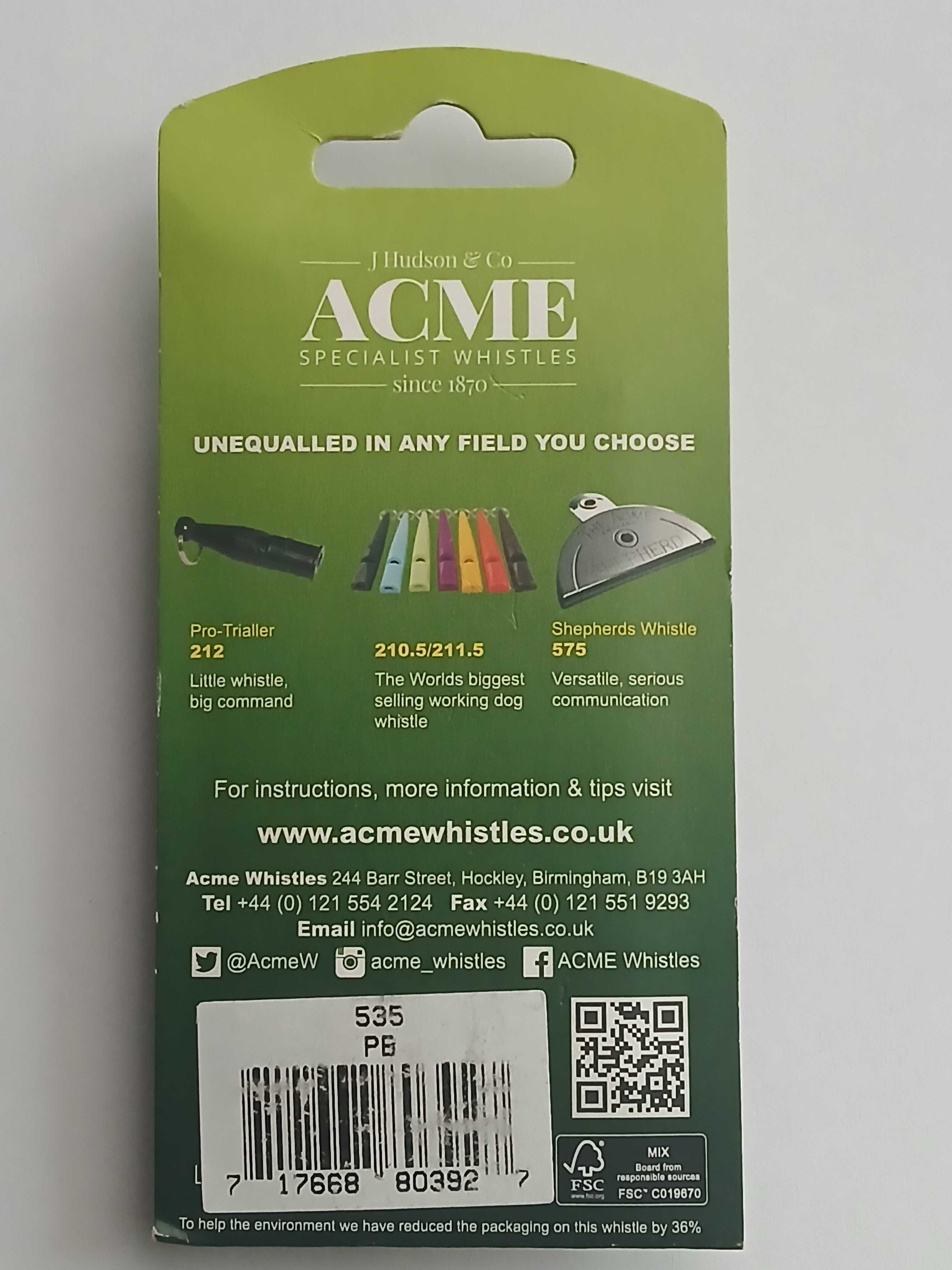 Gwizdek dla psa ACME 535 Silent – złoty*nowy *oryginał