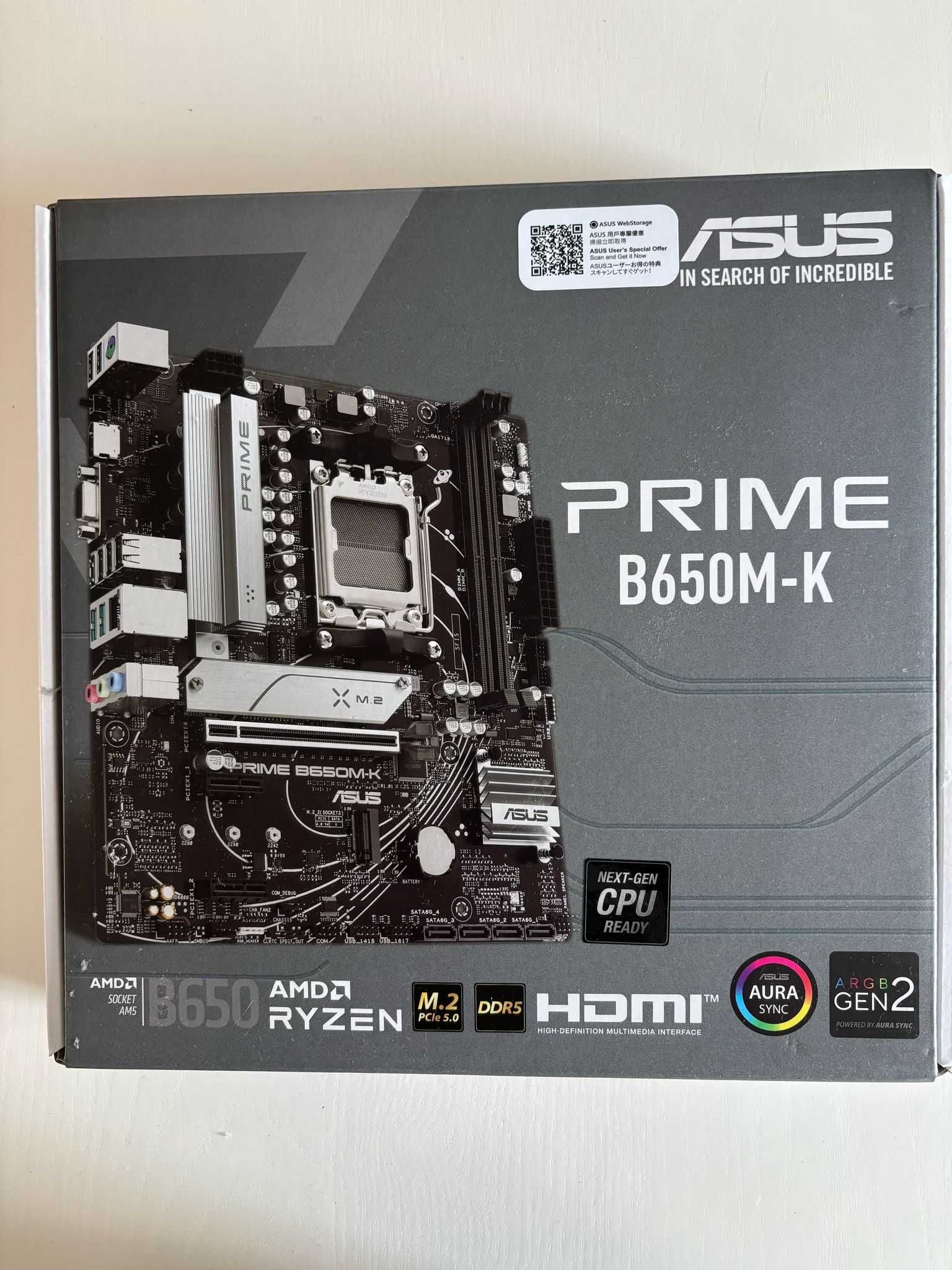 Motherboard Asus PRIME B650M-K (Pino do Socket Partido)