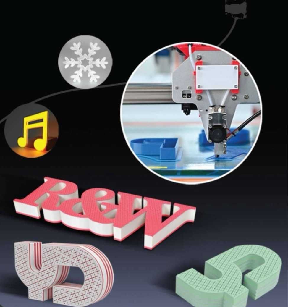 DRUKARKA 3D drukarka maszyna do PODŚWIETLANYCH LITER 3D + sterownik