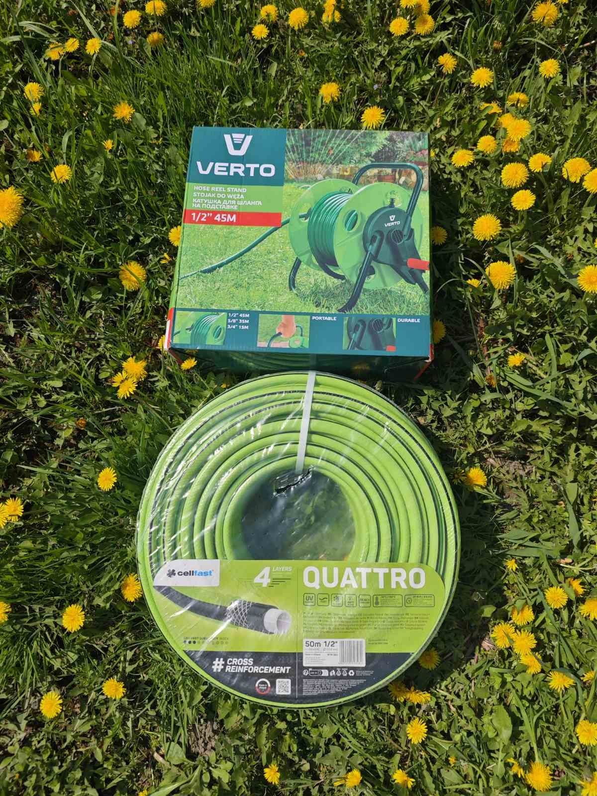 ШЛАНГ для поливу 4 шари QUATTRO від CellFast 1/2" 25м 50м