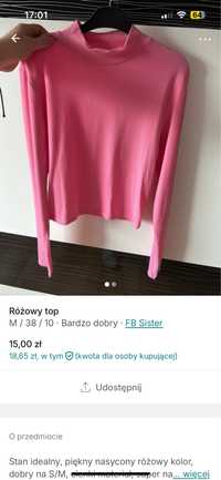 Rozowy top new yorker