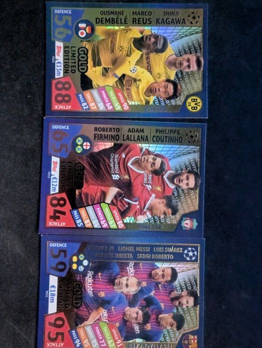 Cartas Colecionáveis Match Attax Topps