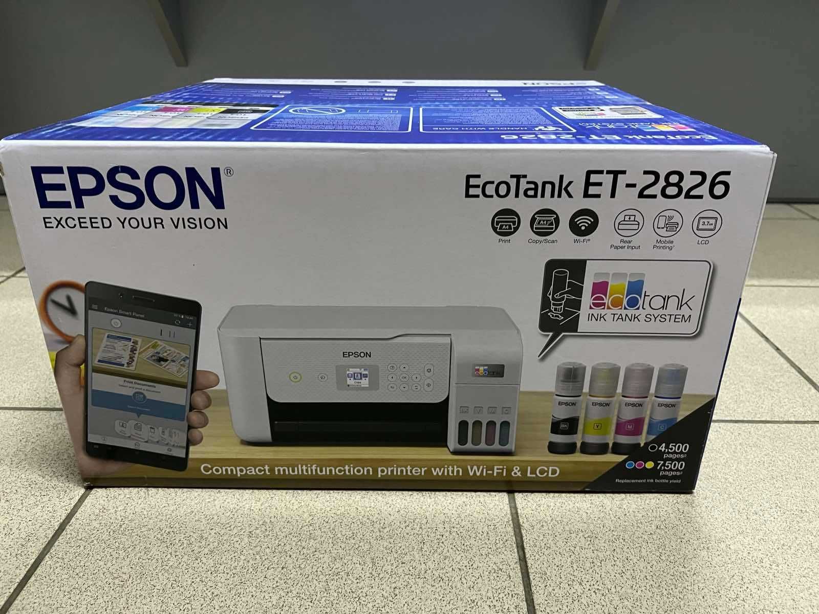 Epson EcoTank ET-2826 струйный принтер НОВЫЙ!