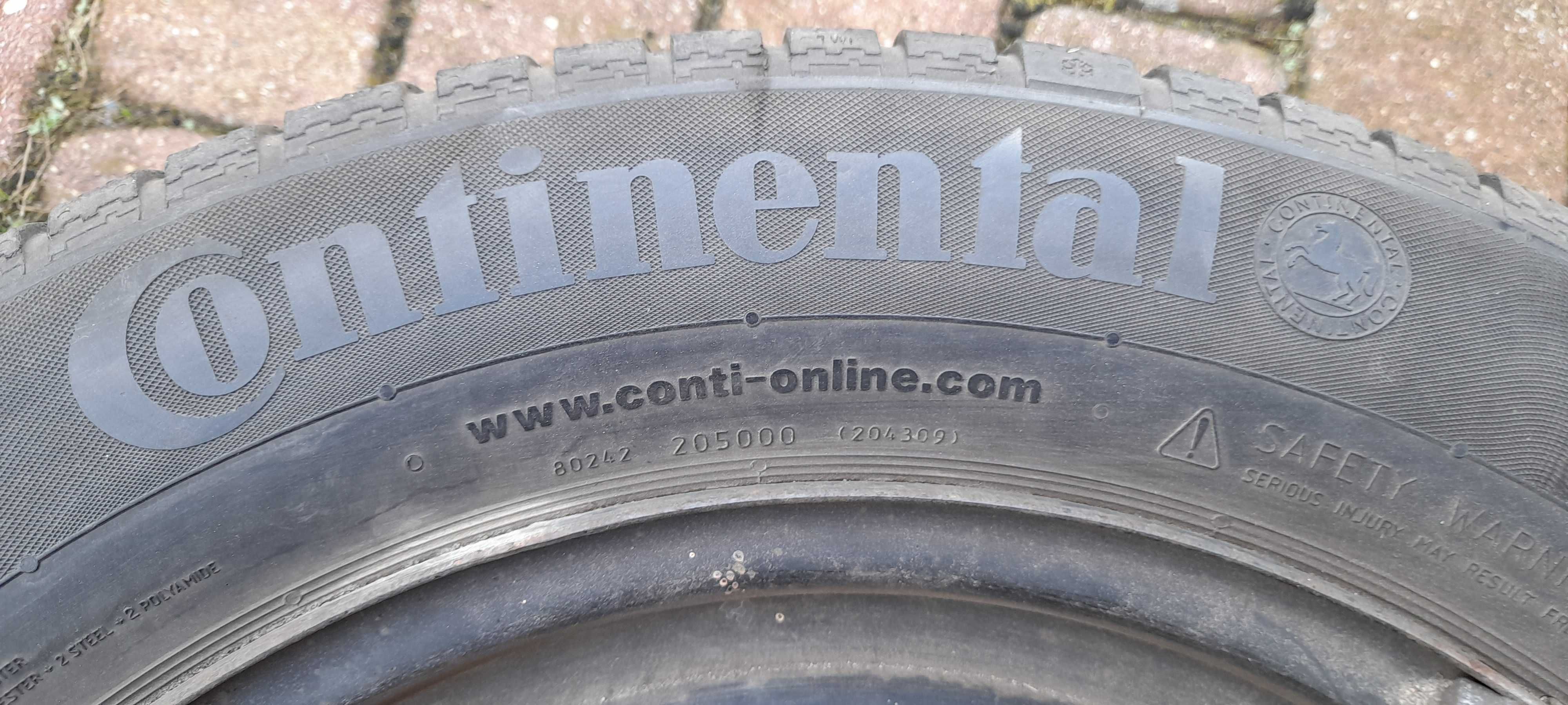 Opony zimowe z felgami 4 szt Continental Winter 225/55 r 16