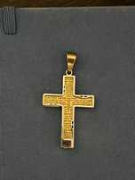 Crucifixo em aço para homem