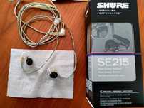 auscultadores Shure SE215 (isolating in-ear headphones)