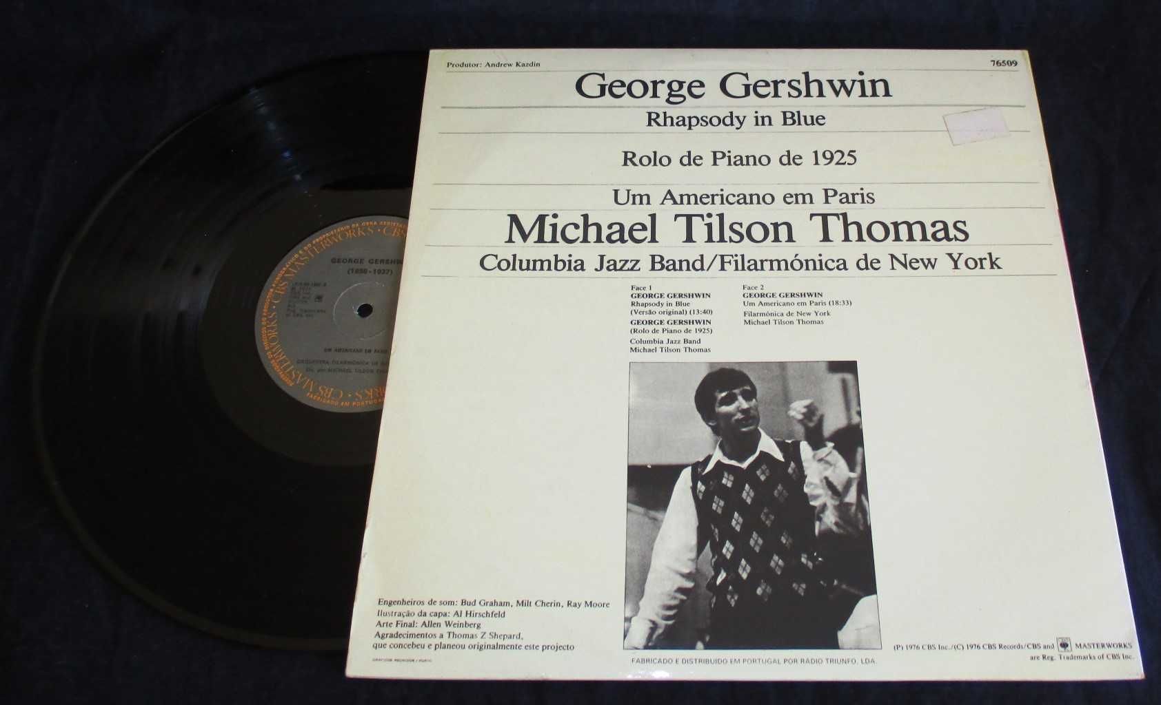 Disco LP Vinil George Gershwin Columbia Jazz Band Rhapsody In Blue
