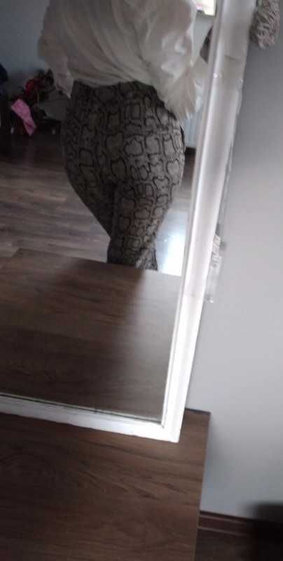Eleganckie spodnie,skóra węża,r.XS,zara