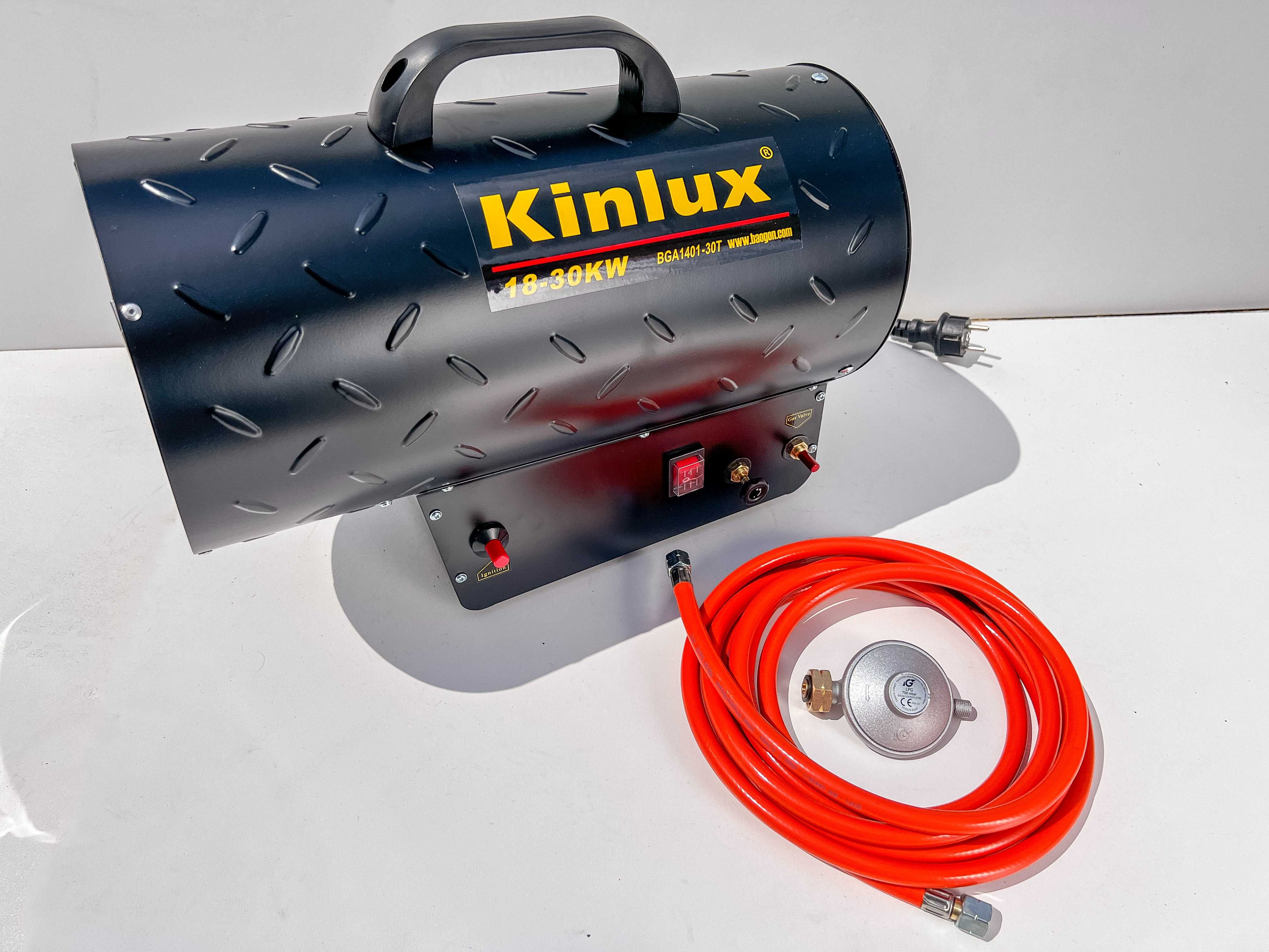 Газовая тепловая пушка Kinlux 30T (18-30кВт) шланг 5м (Газова гармата)