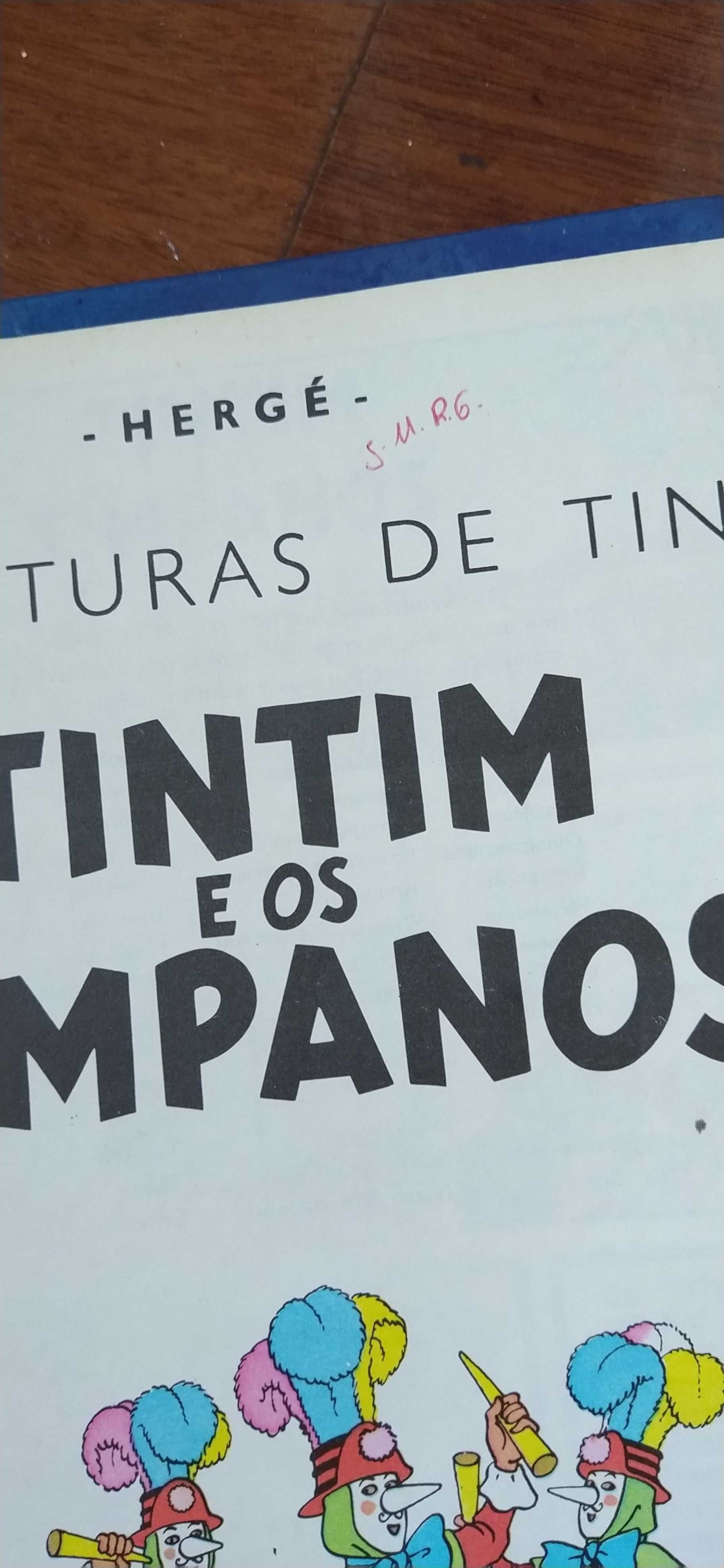 Livro BD: Tintim e os Tímpanos