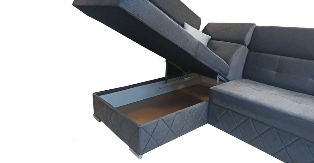 PROMOCJA Narożnik Sofa Rock sprężyna-bonell+pasy-. Na WYMIAR