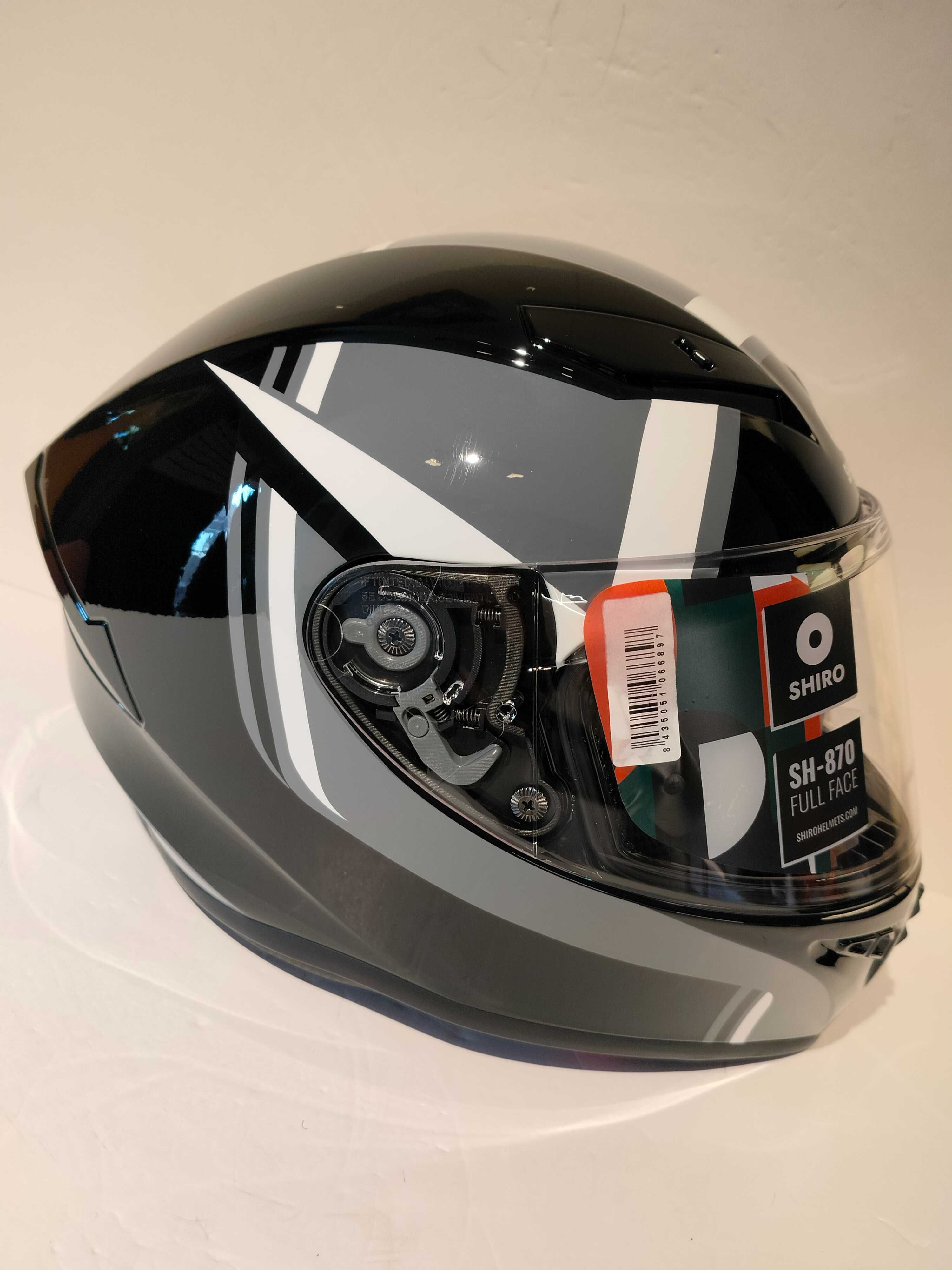 Capacete integral Shiro SH-870 mota scooter novo