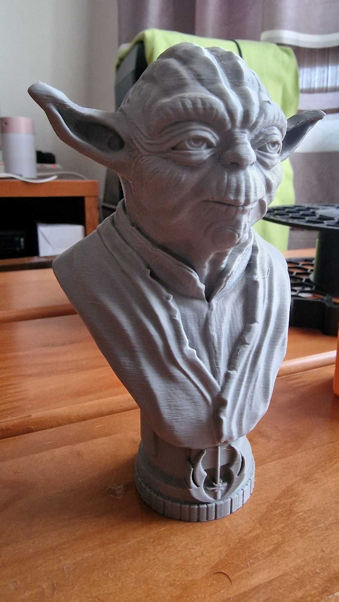 Boneco/busto Yoda feito 3D