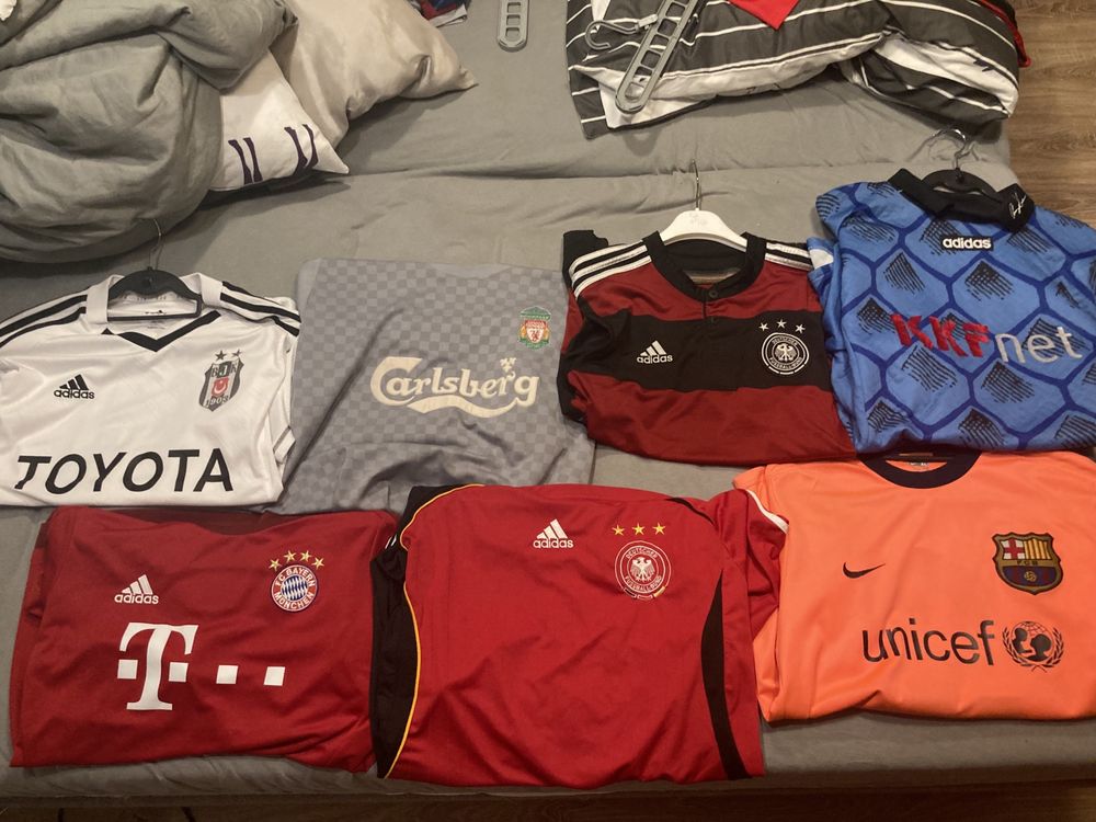 Mix koszulek piłkarskich XL Gerrard Ibrahimovic Zlatan Barca Bayern
