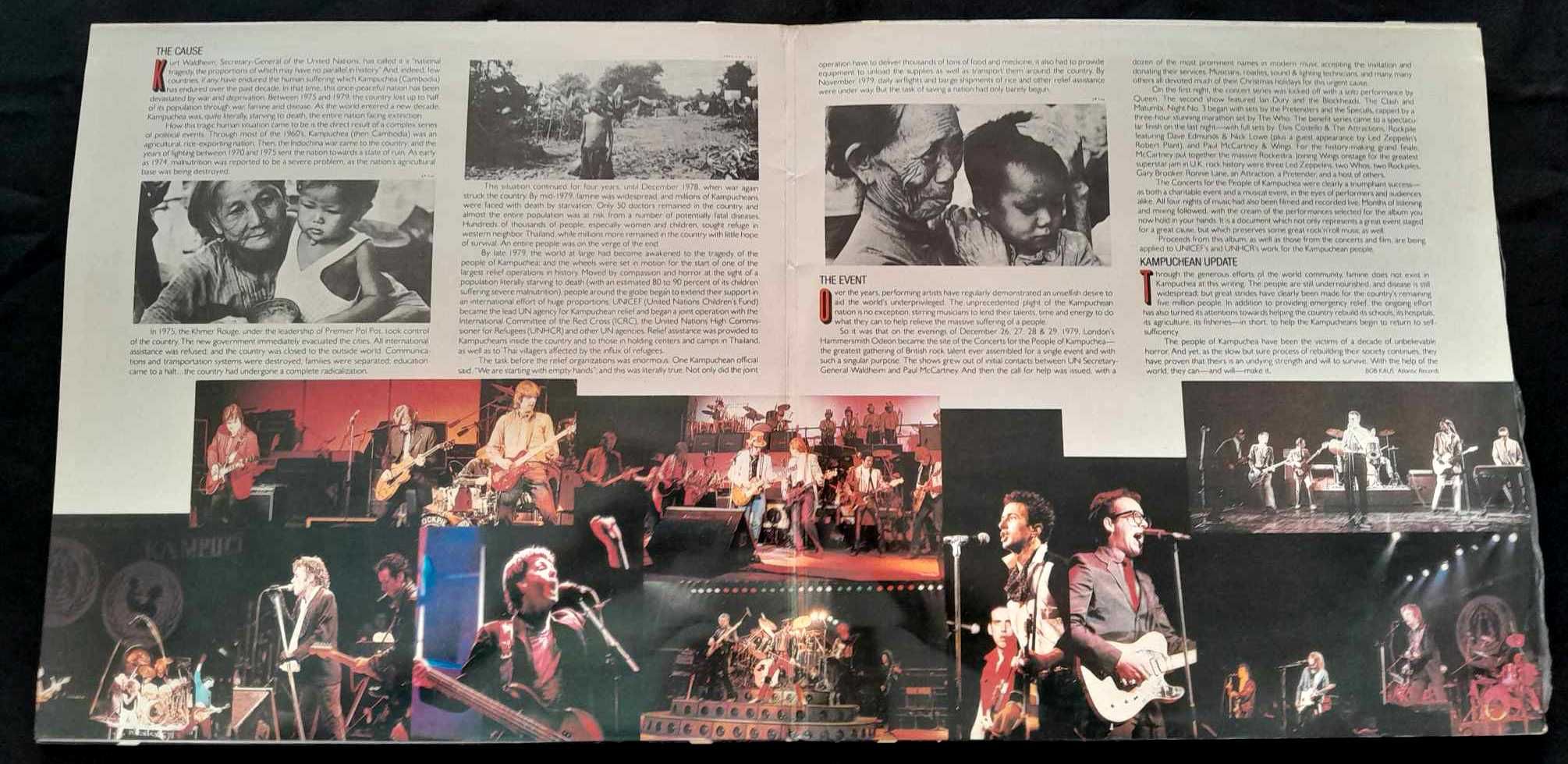 LP duplo Concerts for the People of Kampuchea, 1981  ESTADO IMPECÁVEL