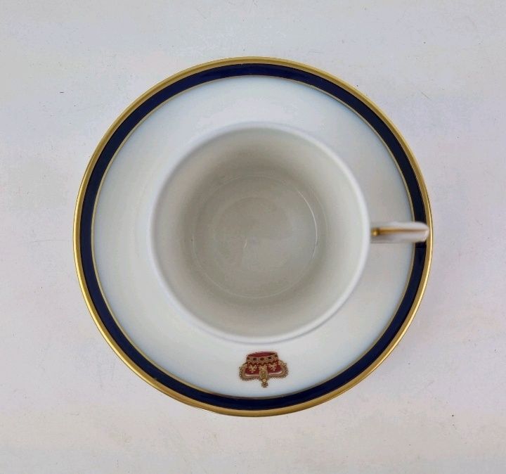 Chávena de Café com Pires Vista Alegre – Brasões Reais