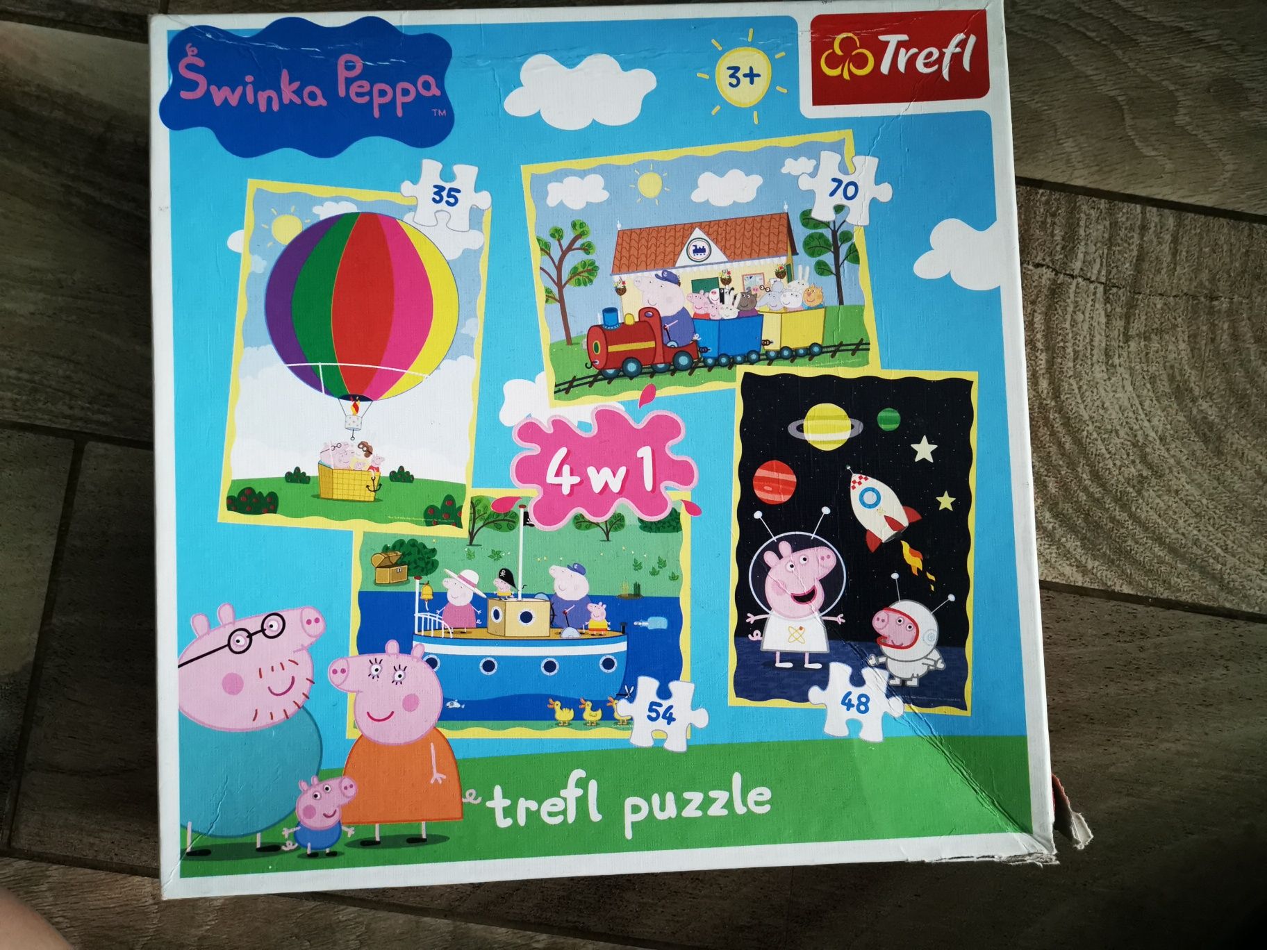 Zestaw puzzli puzzle  peppa kraina lodu psi patrol dorry