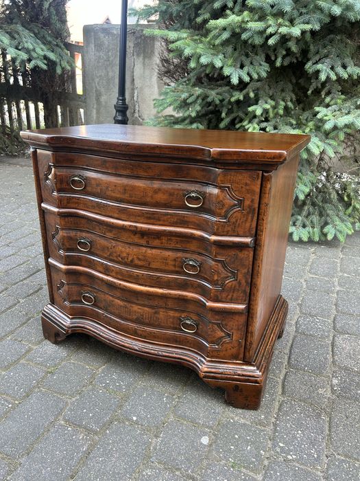 Stylowa Drewniana Komoda Kolonialna Stolik Z Szufadami Po Renowacji