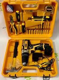 Акумуляторний ударний шуруповерт, Шрубоверт, Набір інструментів, Девал