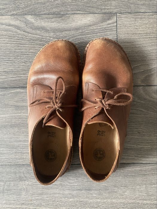 Туфлі birkenstock лофери коричневі