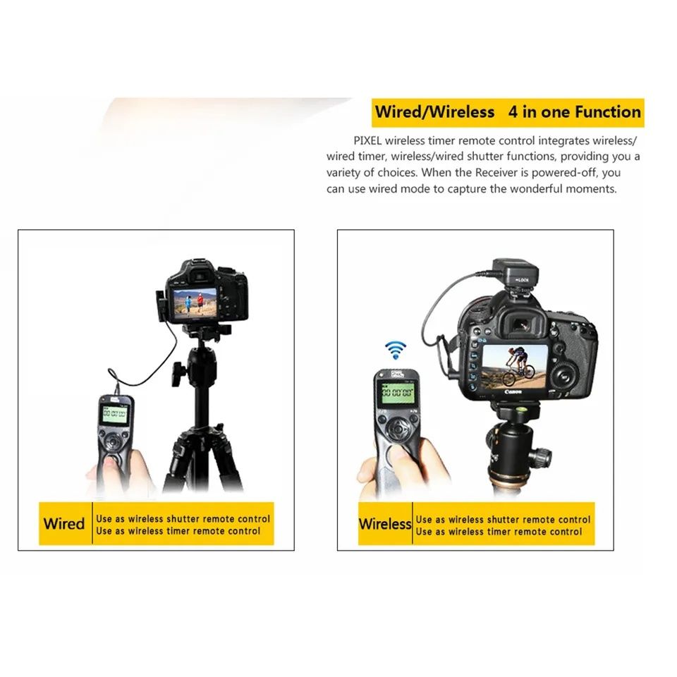 Disparador/temporizador s/ fios pixel tw-283 Canon Nikon Sony NOVO