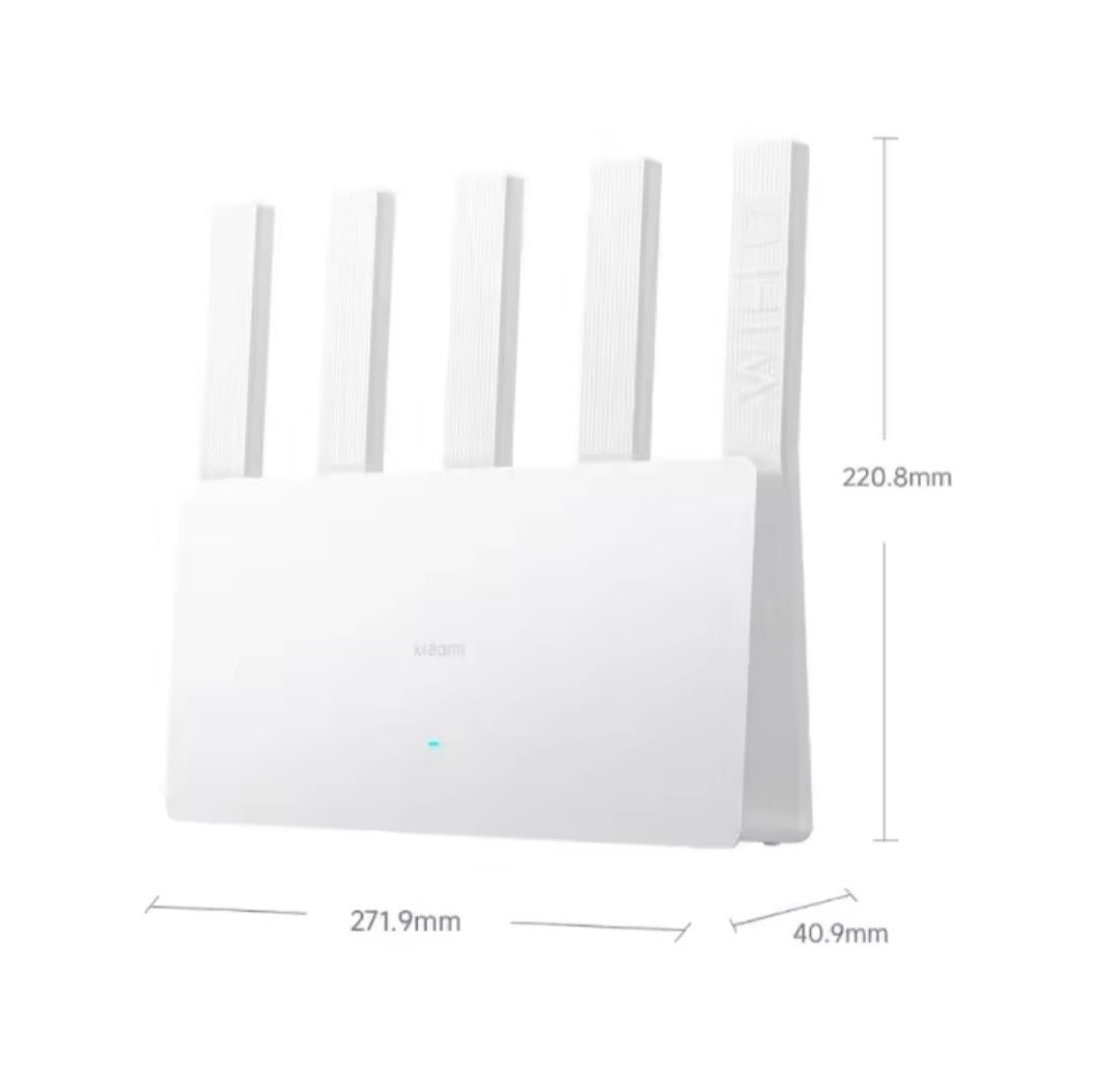Роутер WiFi 7 Xiaomi BE5000 Білий Двохдіапазонний 2,4 Ггц та 5 Ггц