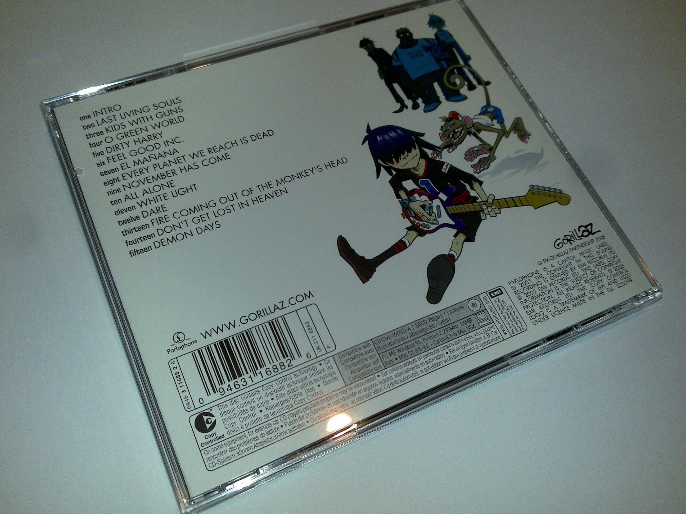 gorillaz (demon days) música/cd