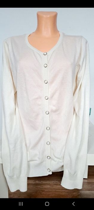 Kardigan kremowy xl 42