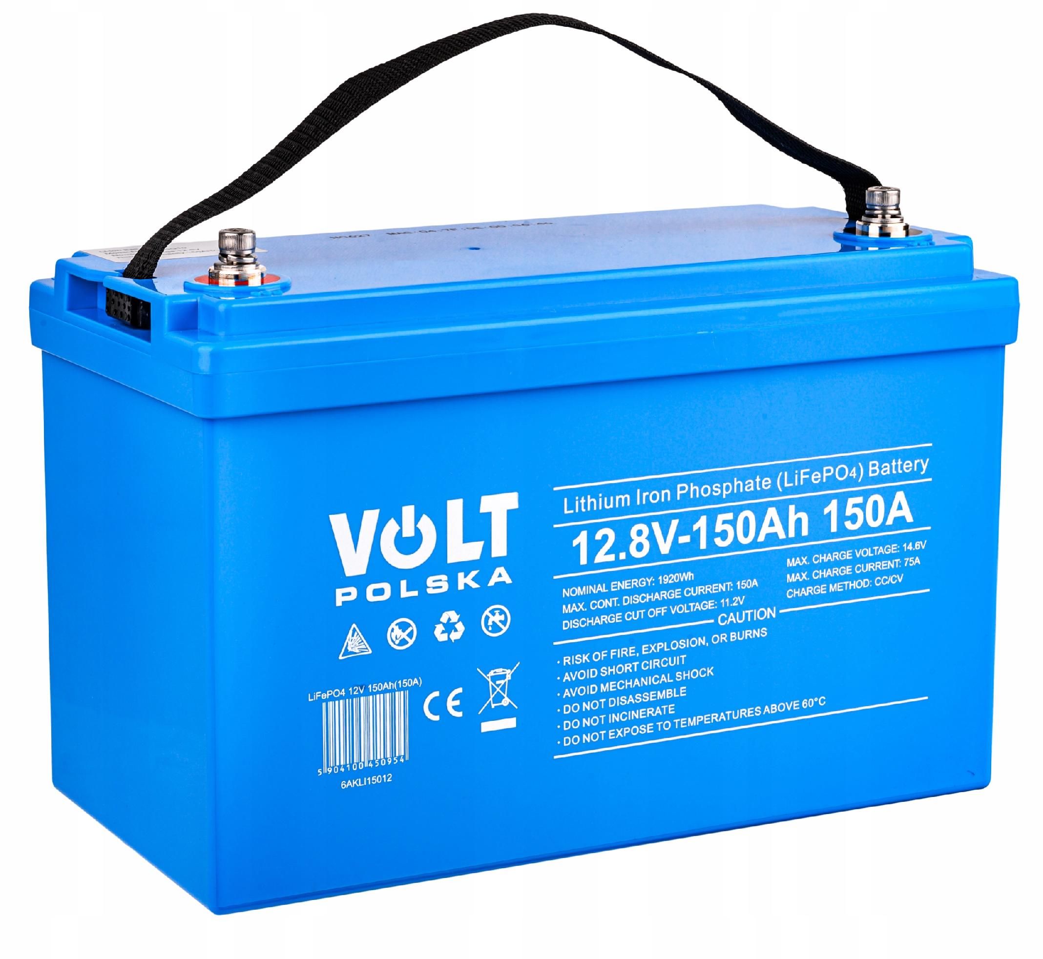 Akumulator lifepo4 bluetooth bms 150ah 12v 150a [AKU55]