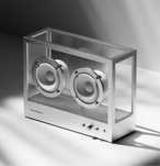 Coluna Vidro Aluminio Small TRANSPARENT Speaker Zara Home NOVO