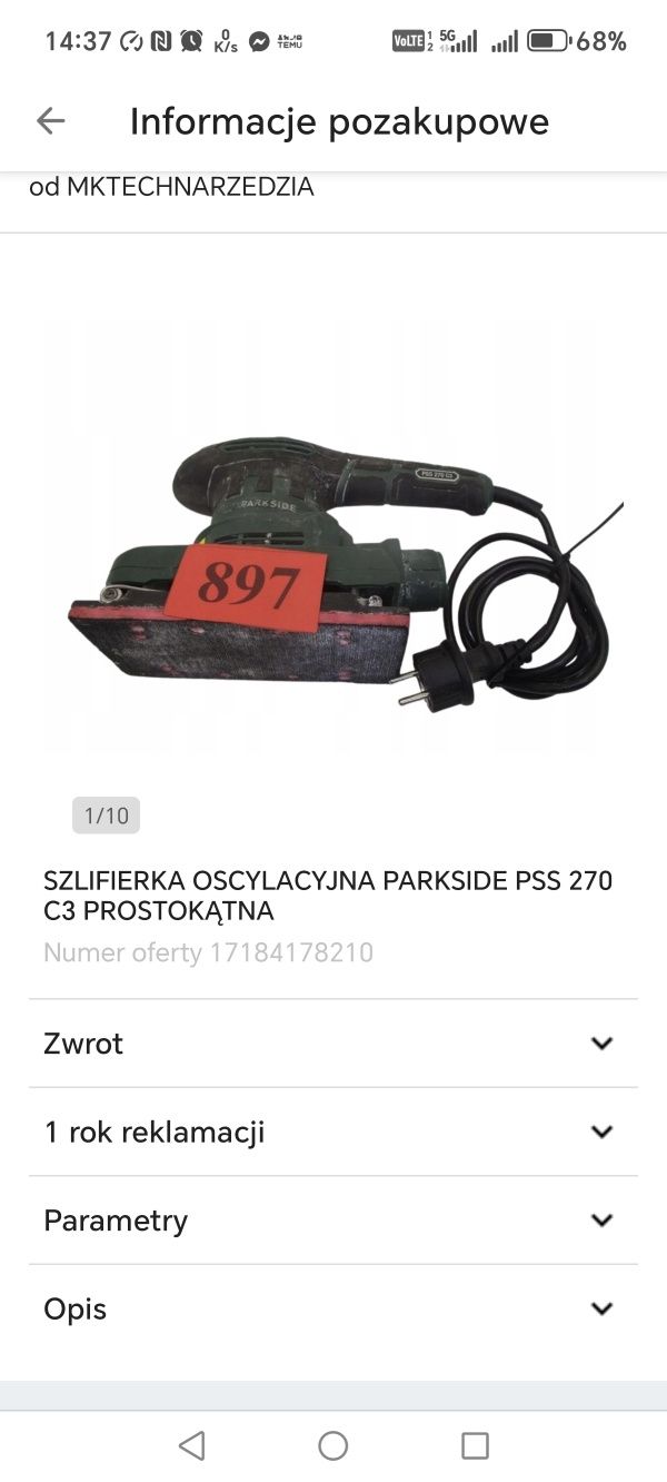 Szlifierka oscylacyjna